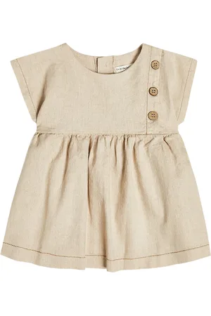 1+ IN THE FAMILY Baby Isabella linen and cotton-blend vest