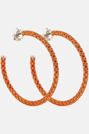 Amina Muaddi Cameron large hoop earrings