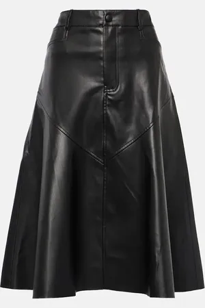 Proenza Schouler White Label Jesse faux leather midi skirt