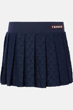 Tory Burch Pleated terry jacquard miniskirt