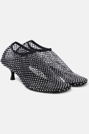 CHRISTOPHER ESBER Minette crystal-embellished fishnet pumps