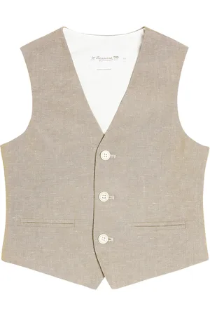 BONPOINT Angus linen and cotton vest
