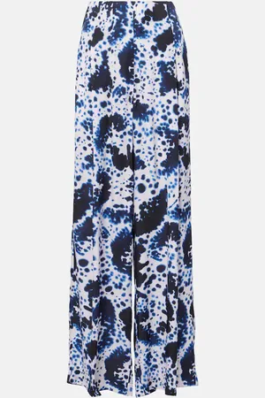 DRIES VAN NOTEN Printed high-rise wide-leg pants