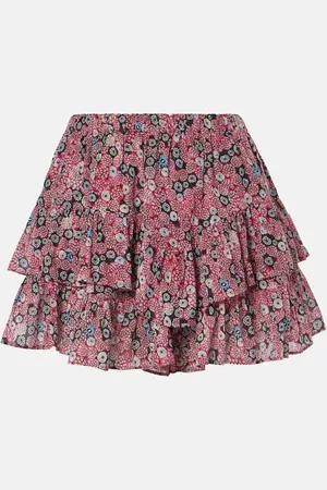 Marant Etoile Jocadia printed cotton voile shorts