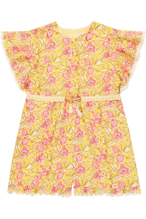 Louise Misha Mayalia floral cotton playsuit