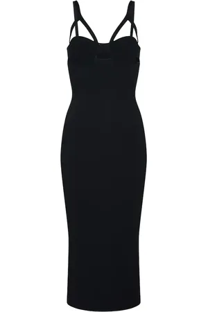 Khaite Honour cutout midi dress