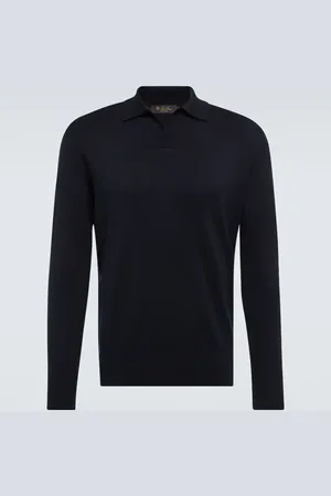 Loro Piana Buttonless wool polo shirt