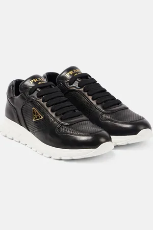 Prada Logo leather sneakers