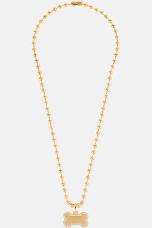 Balenciaga Logo stainless steel dog necklace