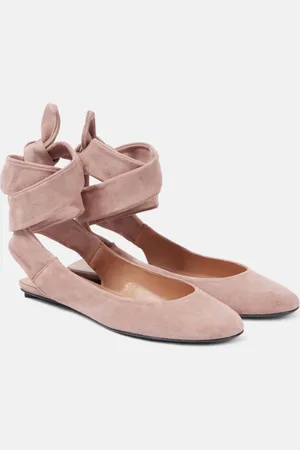 The Attico Cloe suede ballet flats