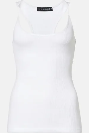 Y / PROJECT Cotton jersey tank top