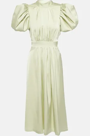 ROTATE Satin midi dress