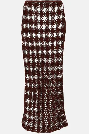 ANNA KOSTUROVA Bella crochet cotton maxi skirt