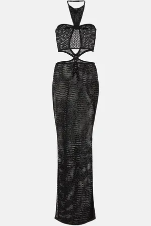 AYA MUSE Cutout cotton-blend maxi dress