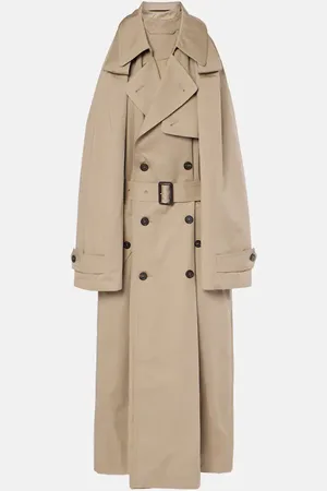 Balenciaga Suspended Trench cotton twill midi dress