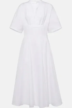 Alaïa Cotton poplin midi dress