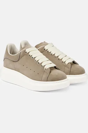Alexander McQueen Oversized suede platform sneakers