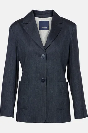 Max Mara Derna linen-blend twill blazer