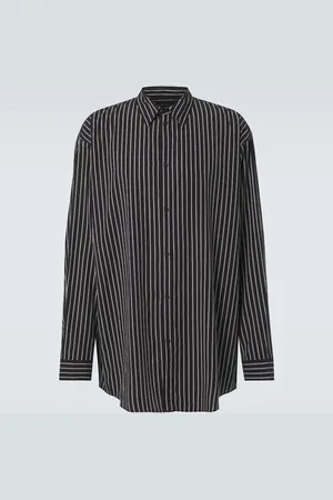 Balenciaga Flowing striped poplin shirt