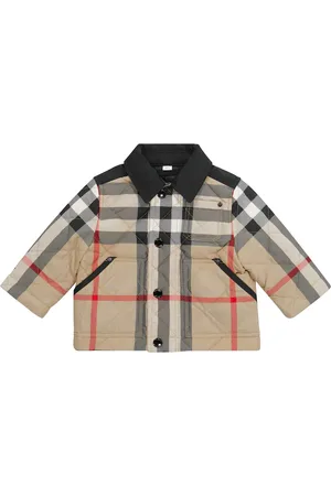 Burberry Baby Archive Check quilted jacket