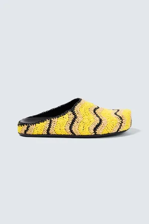 Marni X No Vacancy Inn woven mules