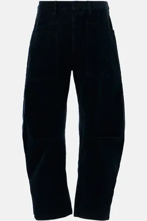 NILI LOTAN Shon corduroy barrel-leg pants