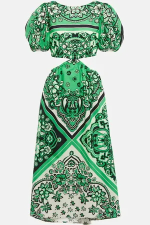 RED Valentino Printed cotton midi dress
