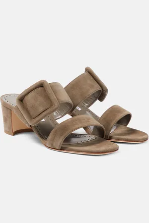 Manolo Blahnik Newton 50 suede mules