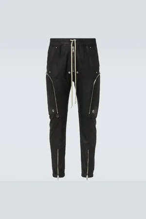 Rick Owens Bauhaus leather cargo pants