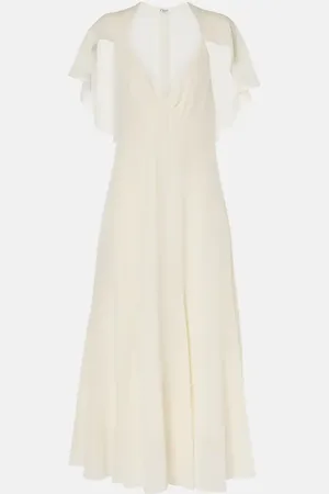 Chloé Silk chiffon midi dress