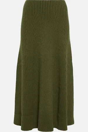 Chloé Ribbed wool maxi skirt