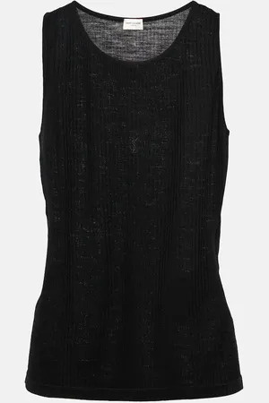 Saint Laurent Knitted wool tank top