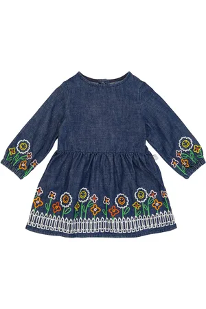Stella McCartney Embroidered cotton denim dress