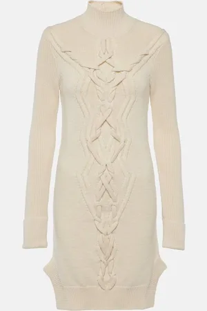 Isabel Marant Atina cable-knit wool-blend minidress