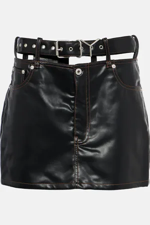 Y / PROJECT Faux leather miniskirt