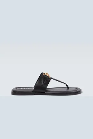 VERSACE Medusa leather thong sandals