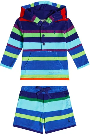 Ralph Lauren Baby cotton-blend sweatshirt and shorts set