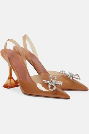 Amina Muaddi Rosie 95 PVC slingback pumps