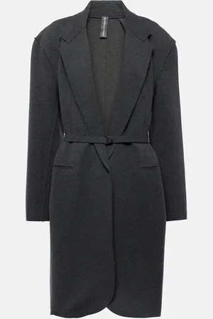 Norma Kamali Oversized cotton-blend terry coat