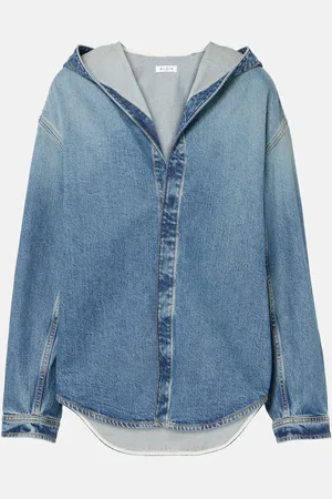 Alaïa Hooded denim shirt