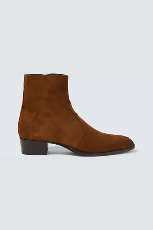 Saint Laurent Wyatt suede ankle boots