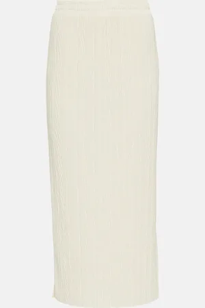 Max Mara Leisure Carnia plissÃ© jersey midi skirt