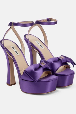 Miu Miu Satin platform sandals