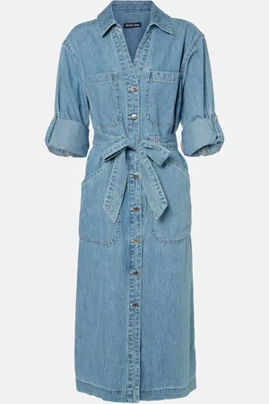 VERONICA BEARD Evelyn denim shirt dress