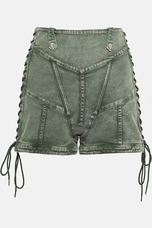 Jean Paul Gaultier X KNWLS high-rise denim corset shorts