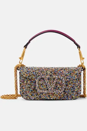 VALENTINO GARAVANI LocÃ² Small embellished silk shoulder bag