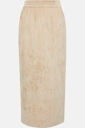 Brunello Cucinelli Corduroy pencil midi skirt