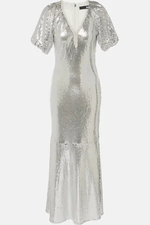 ROTATE Sequined midi dress