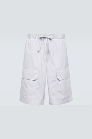 Jil Sander Striped cotton Bermuda shorts