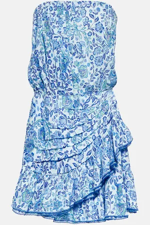 POUPETTE ST BARTH Ambra floral bandeau minidress